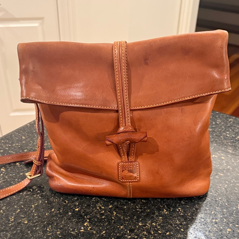 Dooney & Bourke Tan Leather Crossbody Bag
